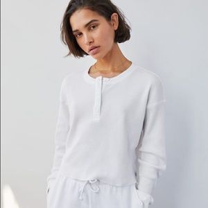 NWT Babaton/Aritzia Healy Longsleeve Top (White, XS)